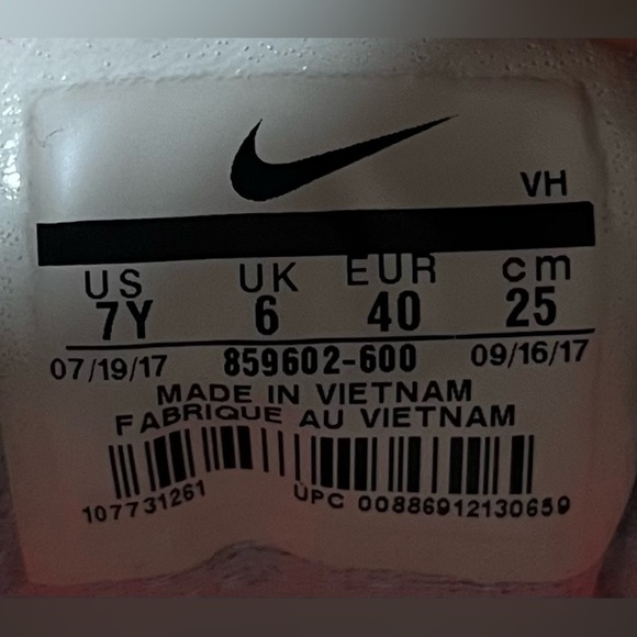 Nike Revolution 3 Womens Sz 8.5 (7Y) Running Shoes Sneakers Lava Glow 859602-600 - Picture 8 of 8